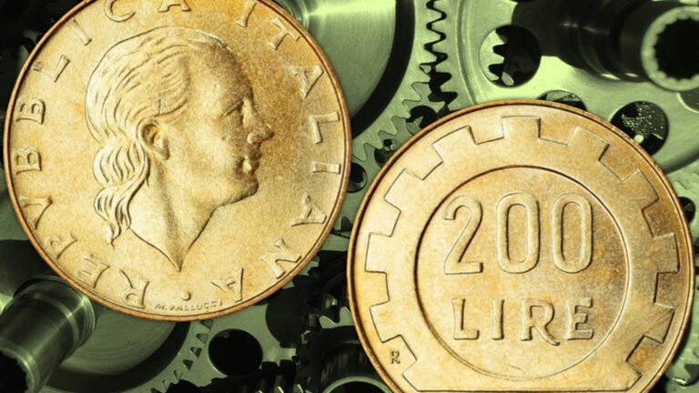 Moneta da 10 lire con spiga in ottime condizioni, esemplare da collezione.